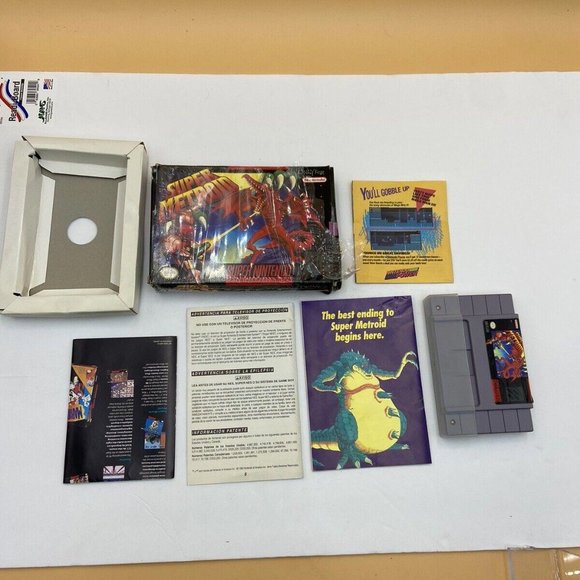 Super Metroid Super Nintendo Entertainment System SNES Complete Not Tested - Picture 4 of 10